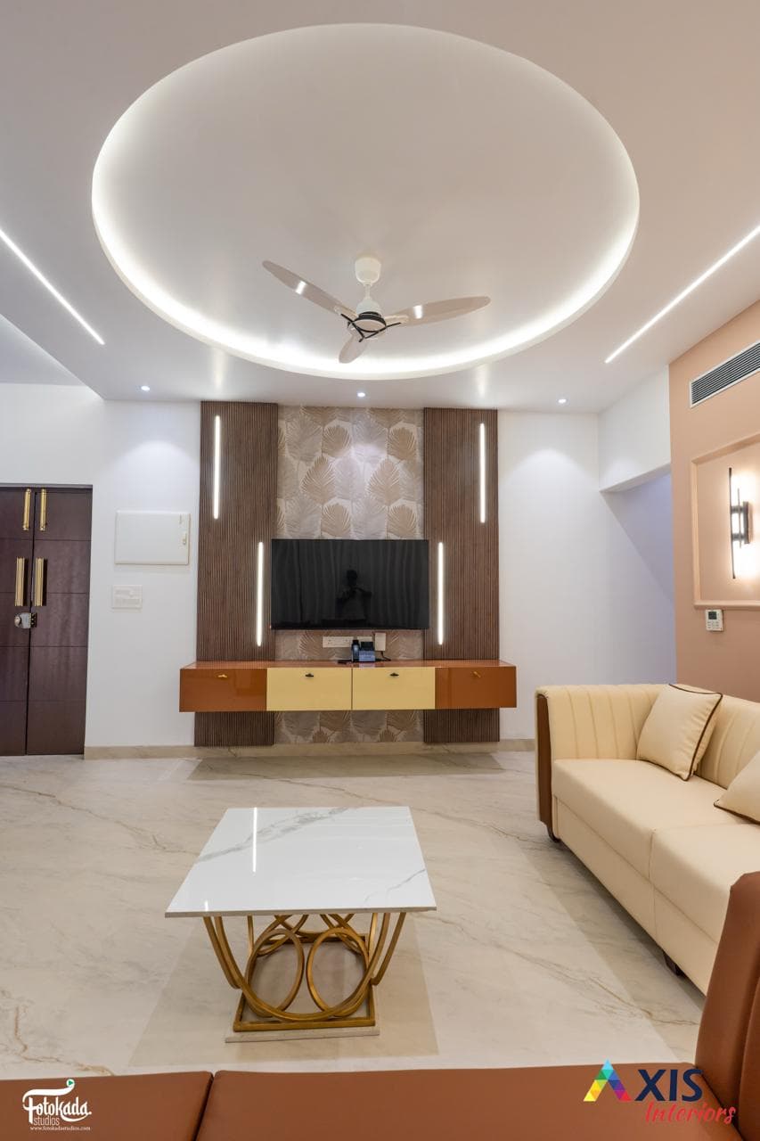 Premium recovery suite lounge with circular ceiling design